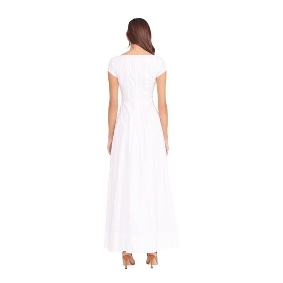 New NWT Staud Wells Dress White Size 4 Retails $325 - Picture 3 of 7